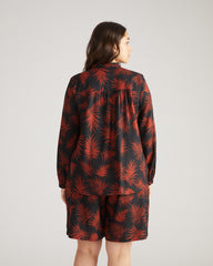 Avalon Linen Blend Blouse - Bohem Print