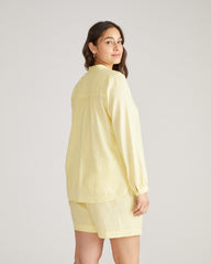 Avalon Linen Blend Blouse - Twinkle