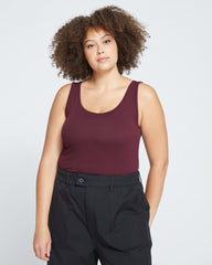 Cloud Rib Tank - Black Cherry