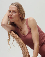 Cloud Rib Tank - Terracotta