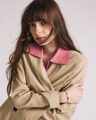 Coastal Linen Blend Blazer - Danish Coffee