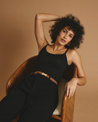 Cloud Rib Camisole - Black
