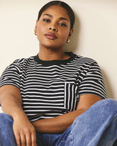 Breton Stripe Garcon Tee - Black/White Stripe