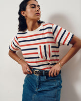 Breton Stripe Garcon Tee - Red/White/Blue Stripe