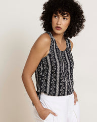 Cooling Stretch Cupro Tank - Florentine Print
