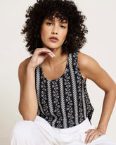 Cooling Stretch Cupro Tank - Florentine Print