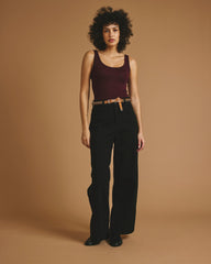 Cloud Rib Tank - Black Cherry
