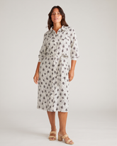 Cooling Stretch Cupro Savannah Dress - Vintage Daydream Print