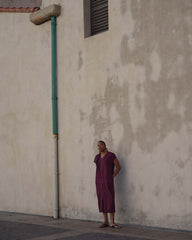 Cabana Linen Blend Kaftan - Acai