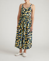 Cayo Cami Dress - Black Limoncello Print