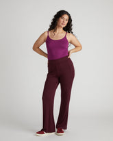 Cloud Rib Mola Pant - Black Cherry