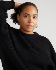 Better-Than-Wool Dolman Sweater - Black