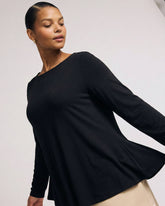 Cassandra Divine Jersey Top - Black