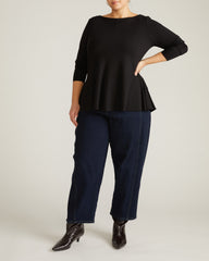 Cassandra Divine Jersey Top - Black