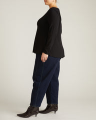 Cassandra Divine Jersey Top - Black