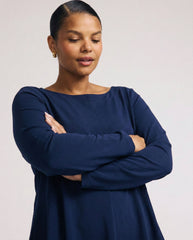 Cassandra Divine Jersey Top - Midnight