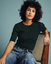 Classic Ribbed Tee - Conifer