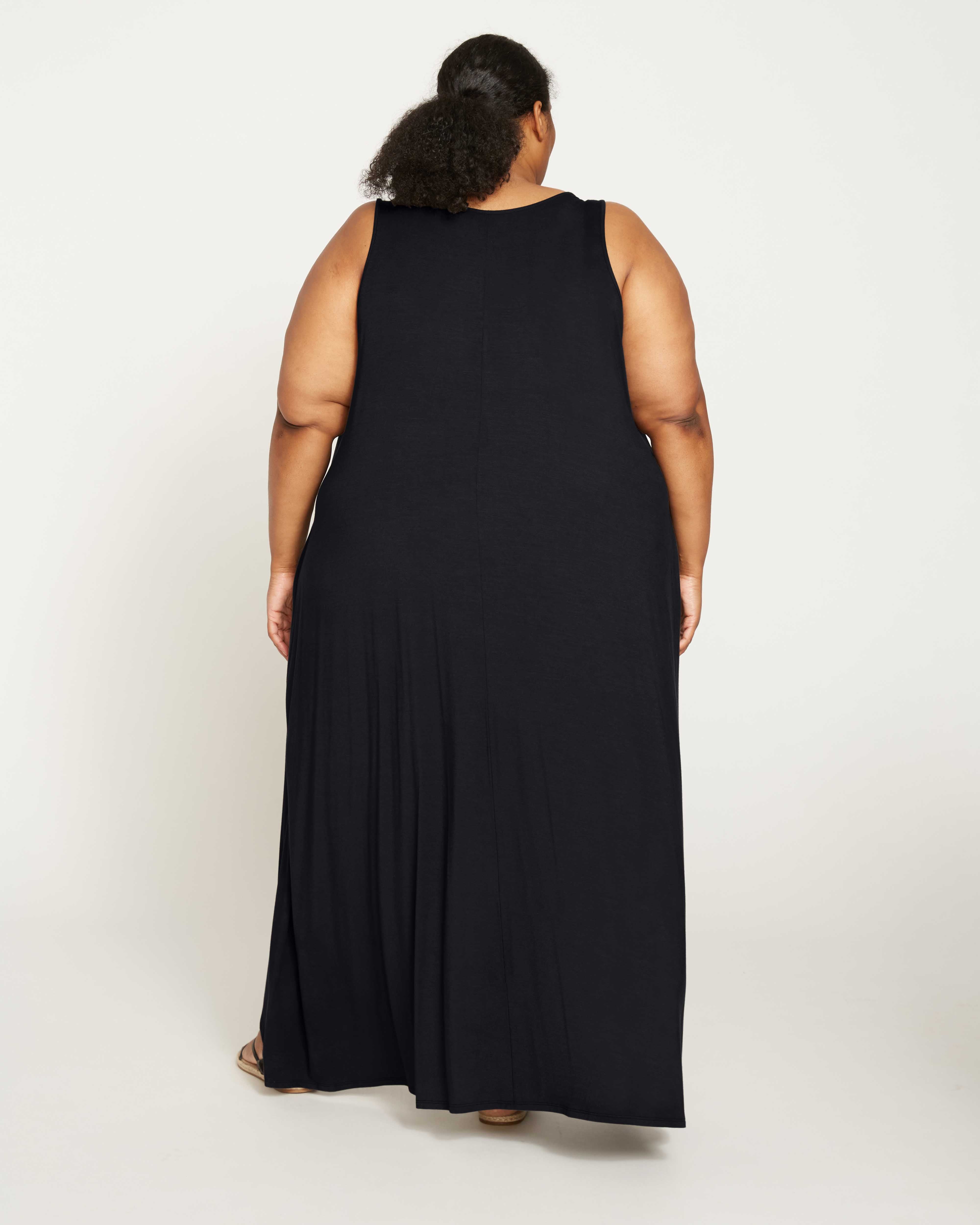 Athena Divine Jersey Dress - Black