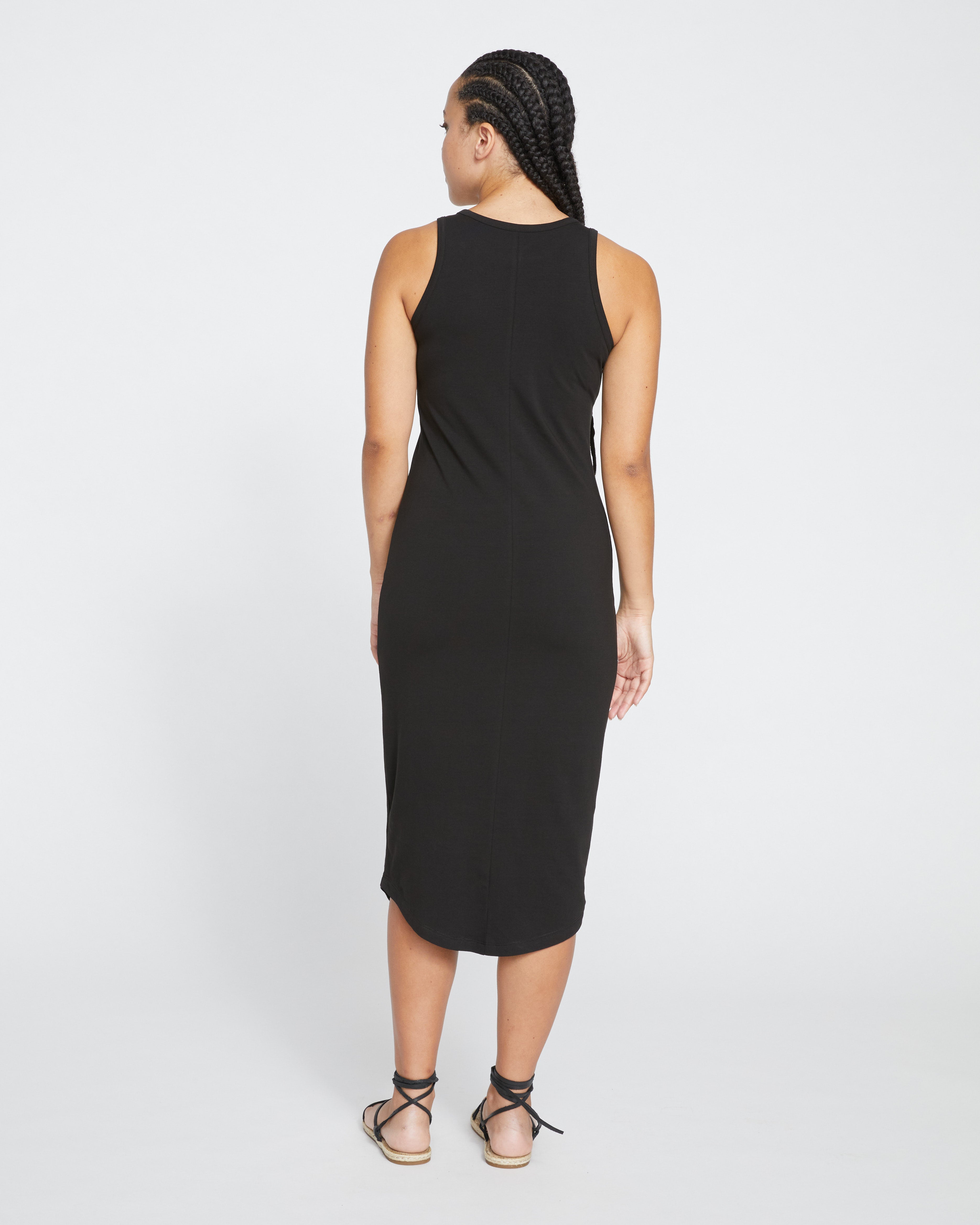 Cai High Neck Tank Dress - Black