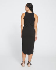 Cai High Neck Tank Dress - Black