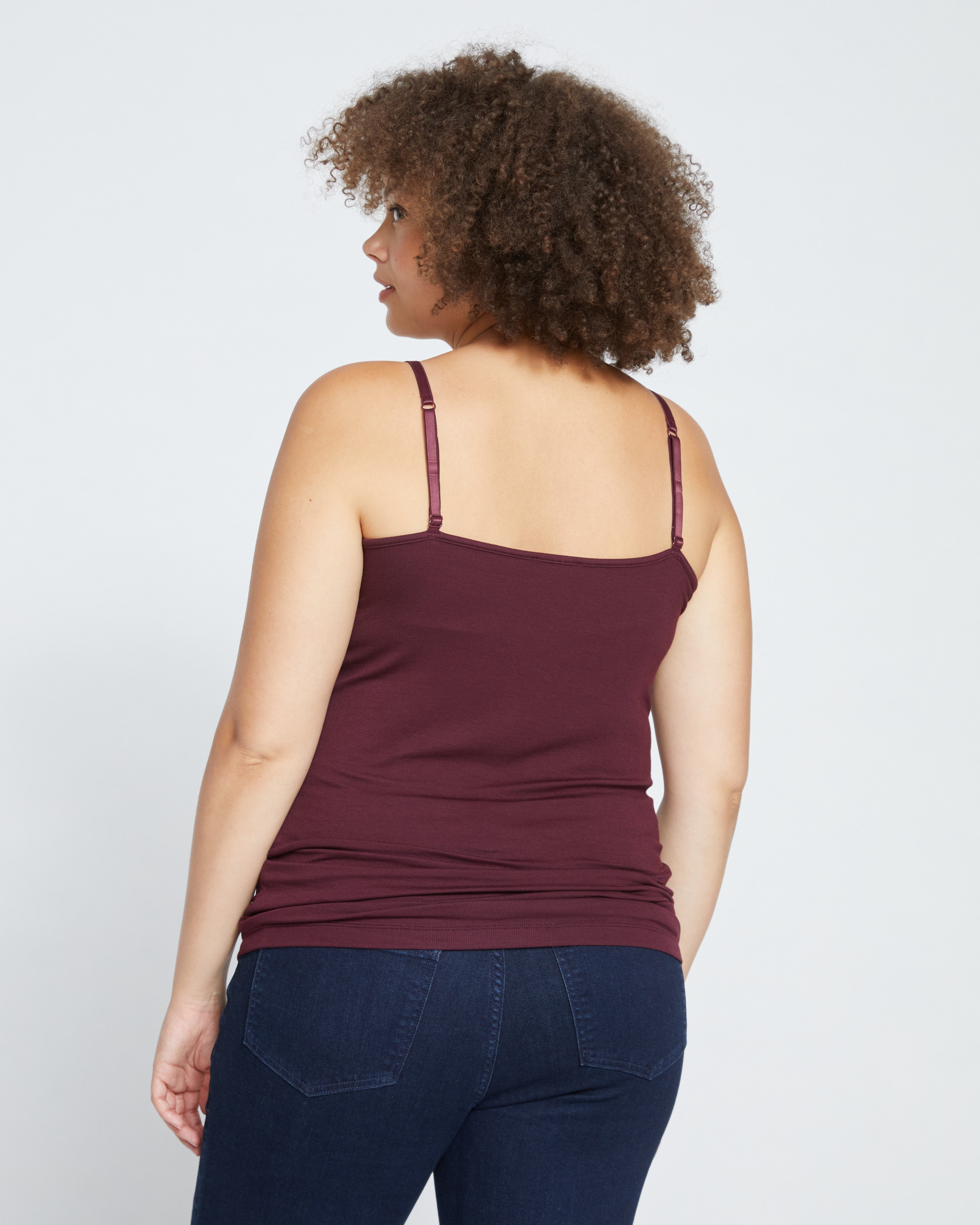 Cloud Rib Camisole - Black Cherry