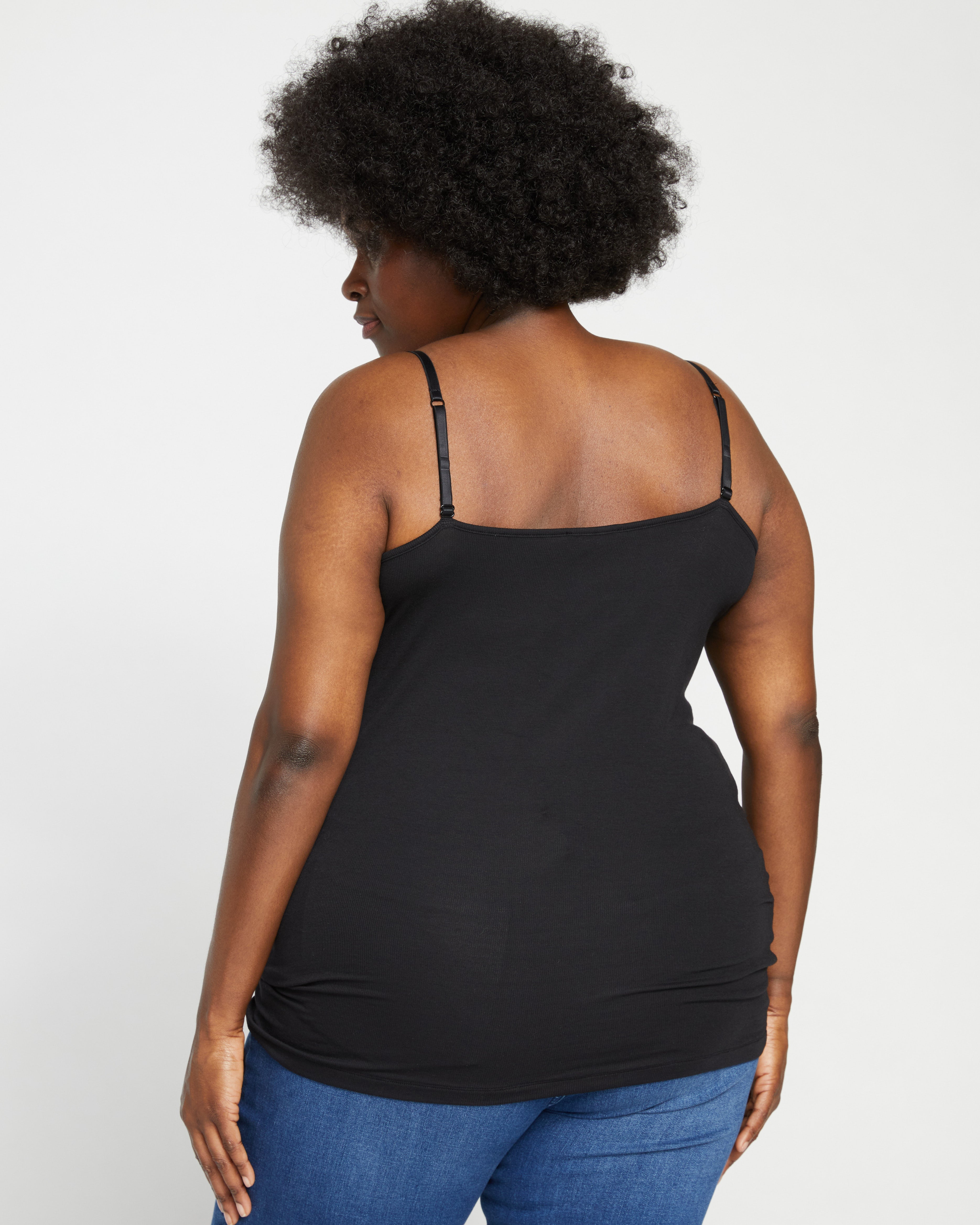Cloud Rib Camisole - Black