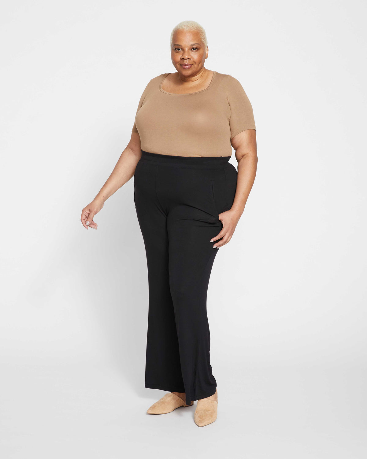 Cloud Rib Mola Pant - Black