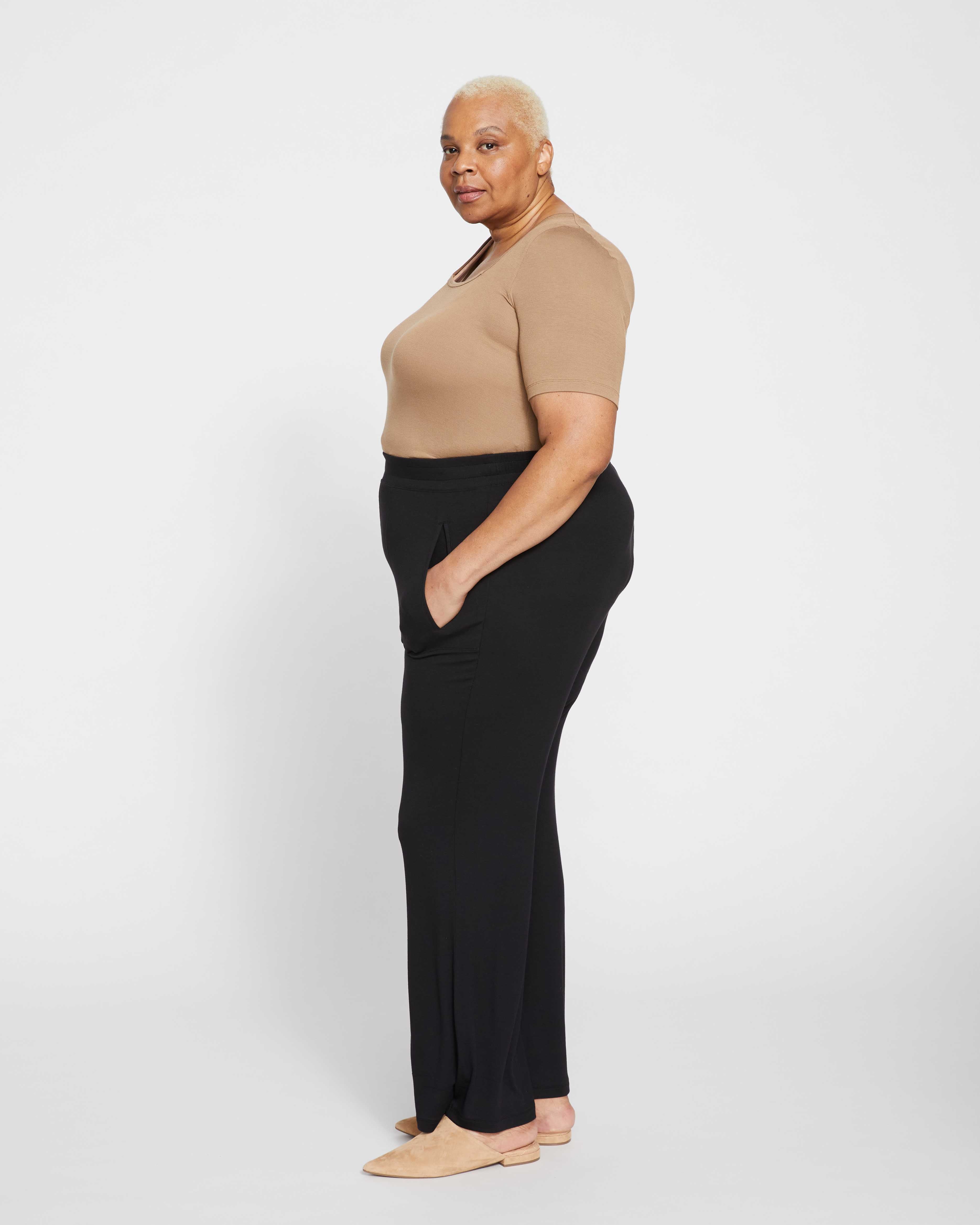 Cloud Rib Mola Pant - Black