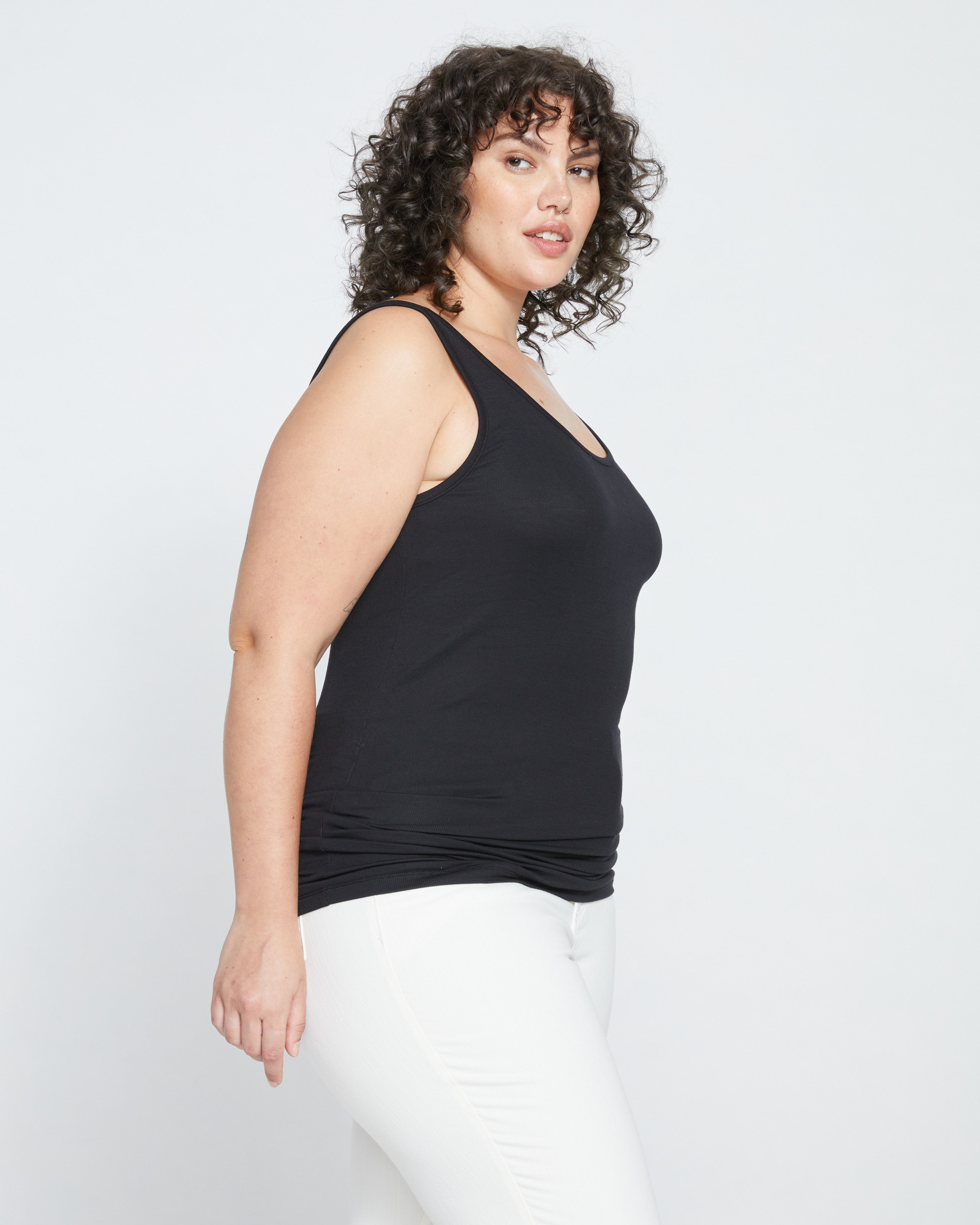 Cloud Rib Tank - Black