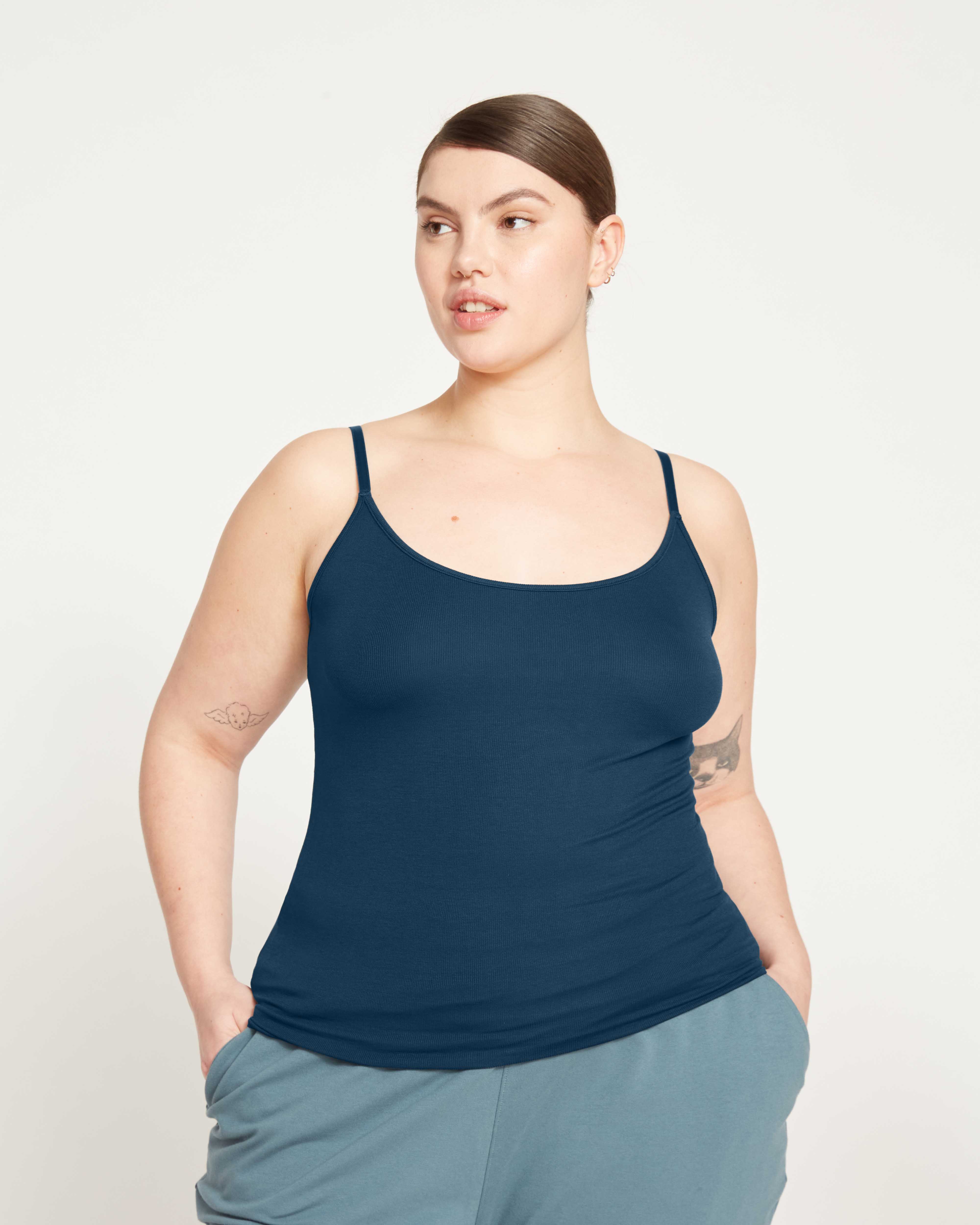 Cloud Rib Camisole - Deep Sea