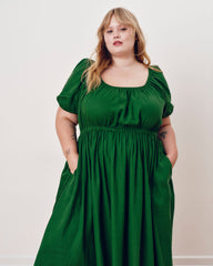 Andrea Linen Blend Dress - Jardin