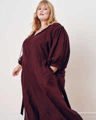 Amparo Linen Blend Dress - Brulee