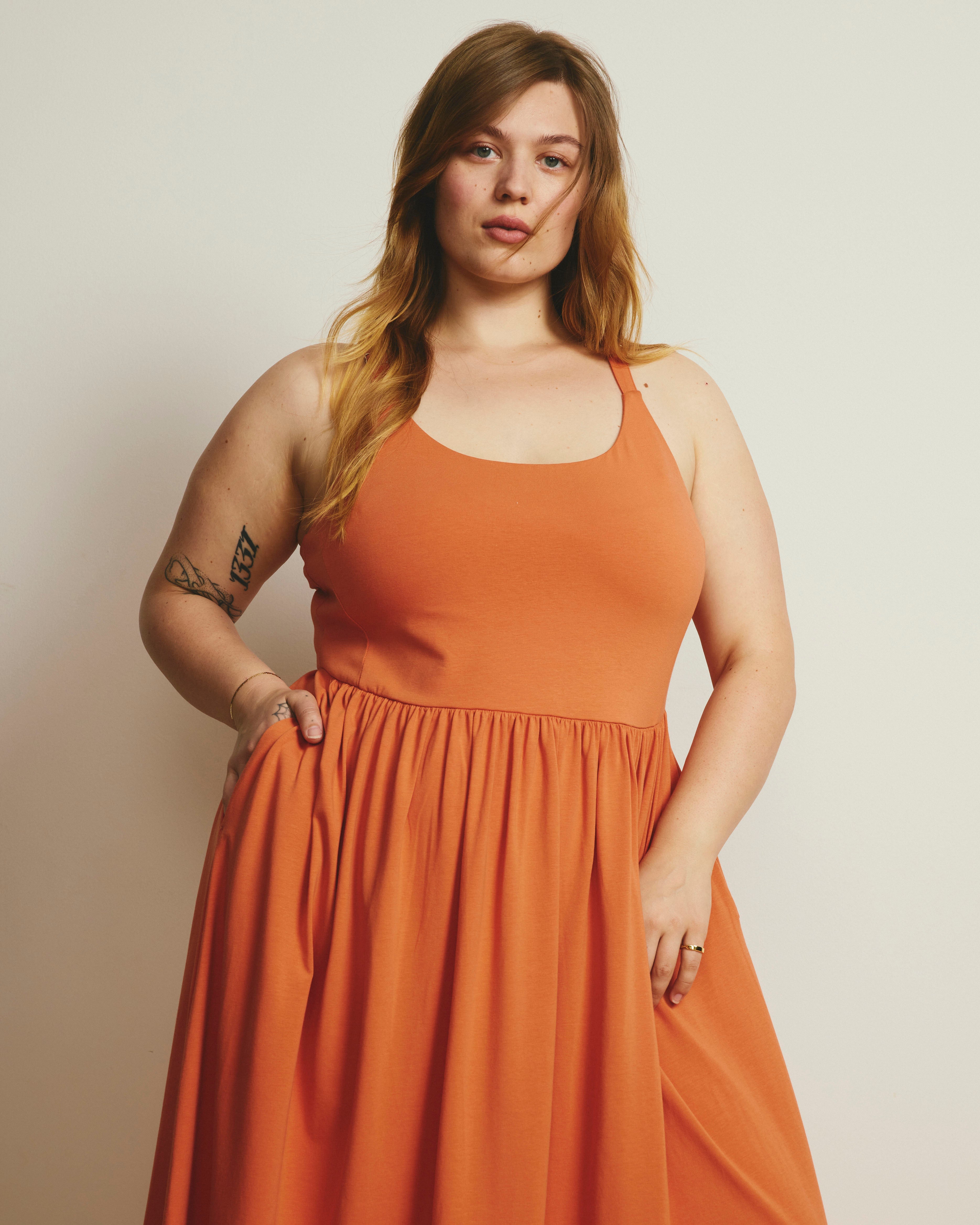 Cayo Cami Dress - Italian Orange