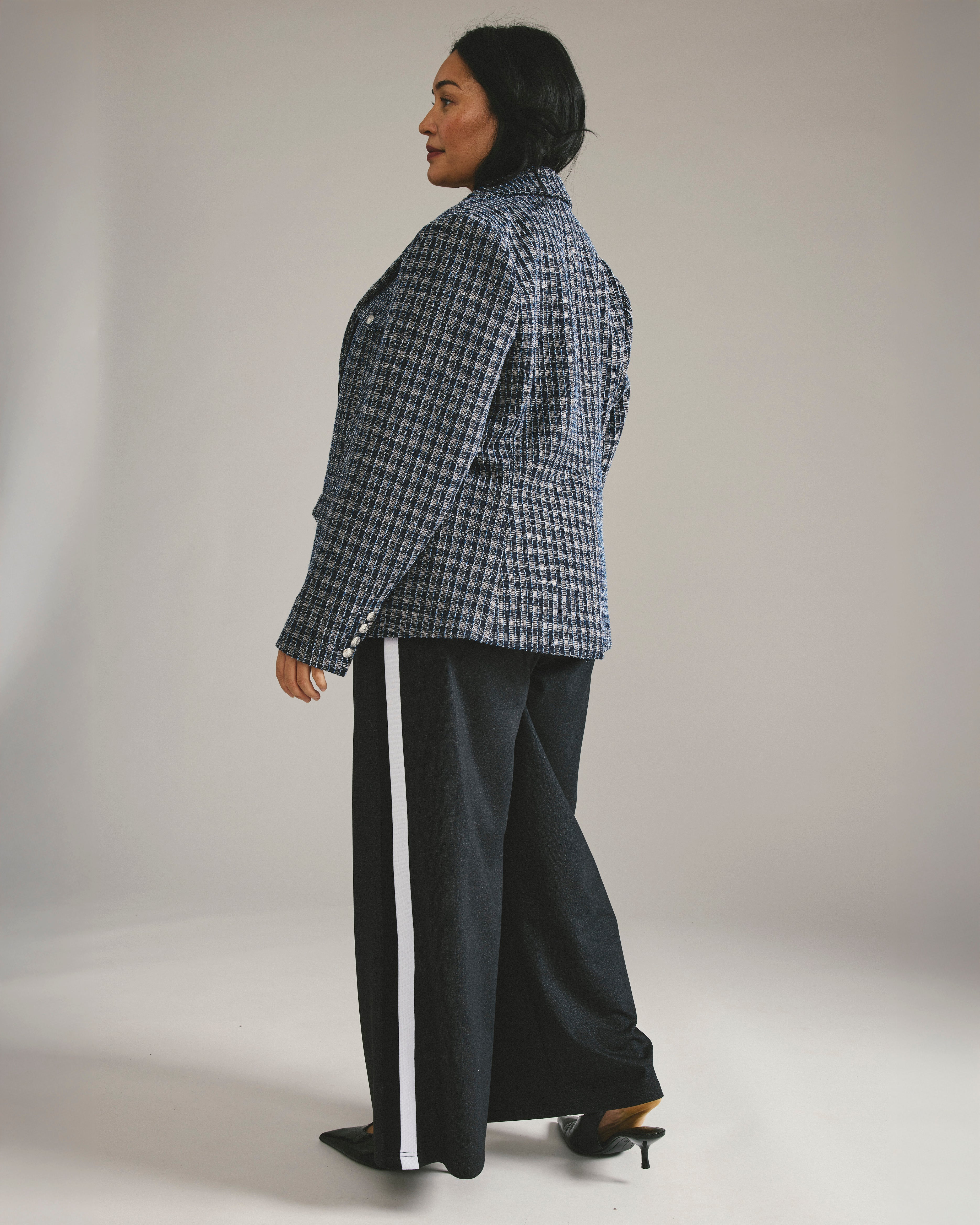 4 Pocket Ponte Blazer - French Tweed