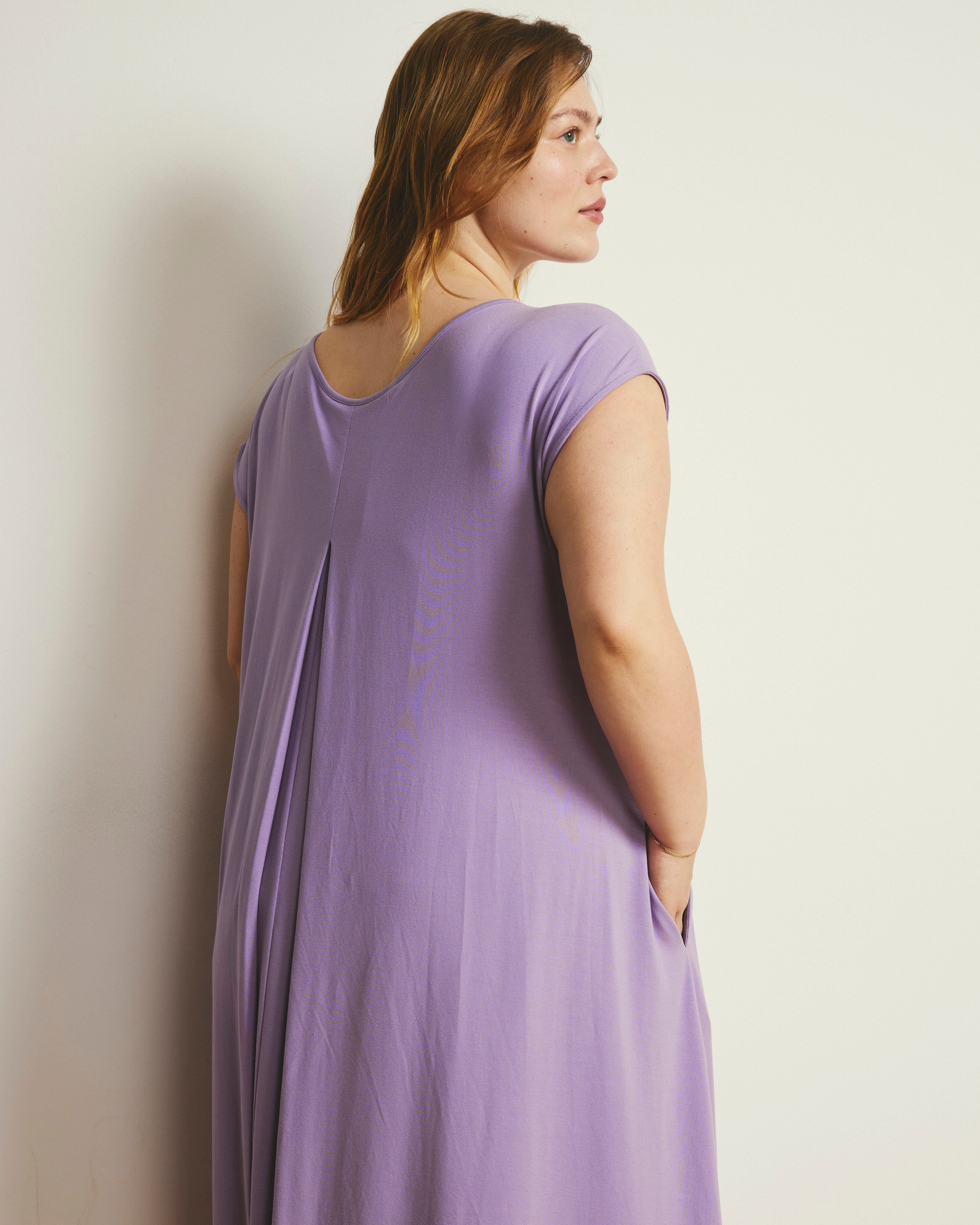 Capri Divine Jersey Flared Dress - Spring Iris