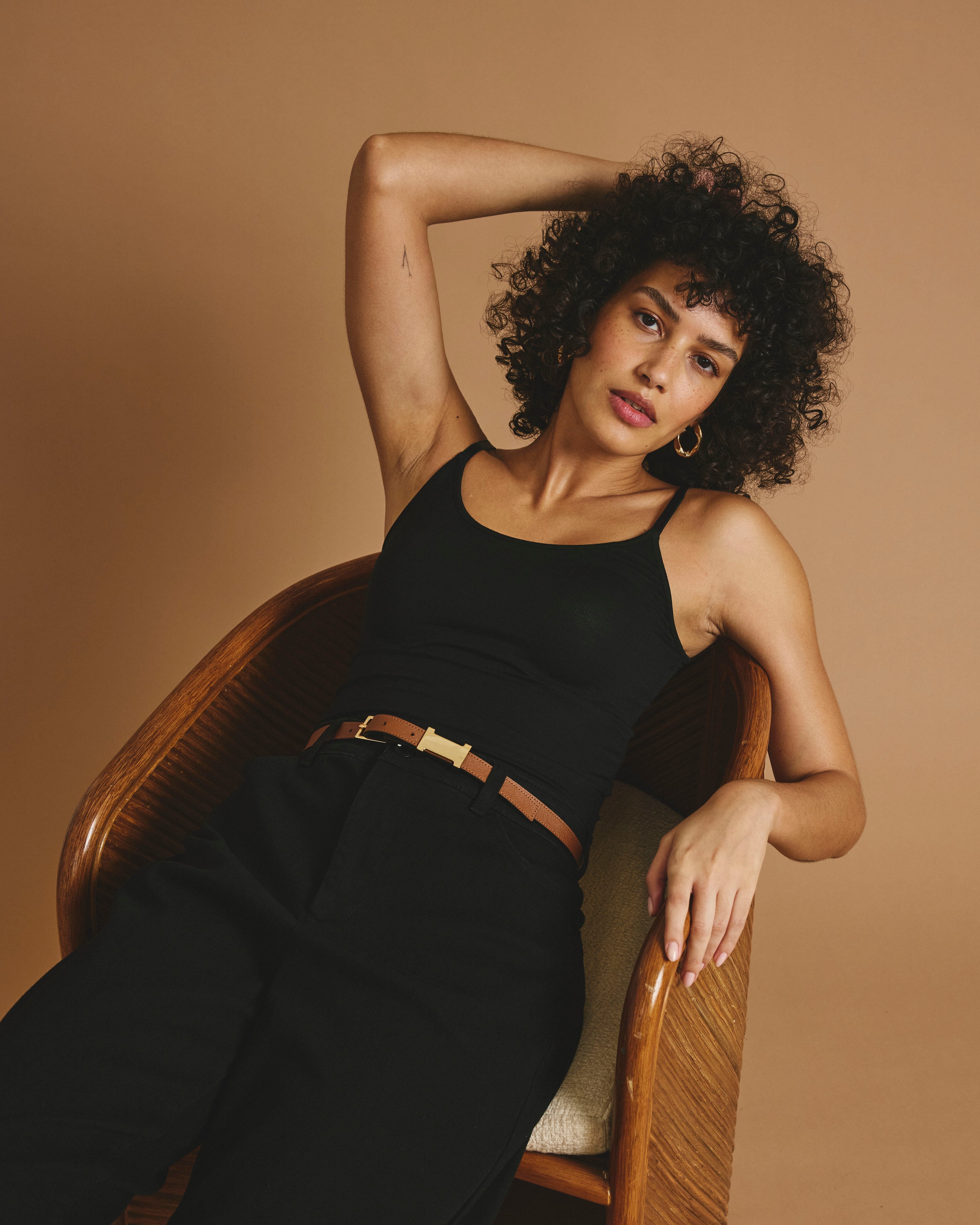 Cloud Rib Camisole - Black