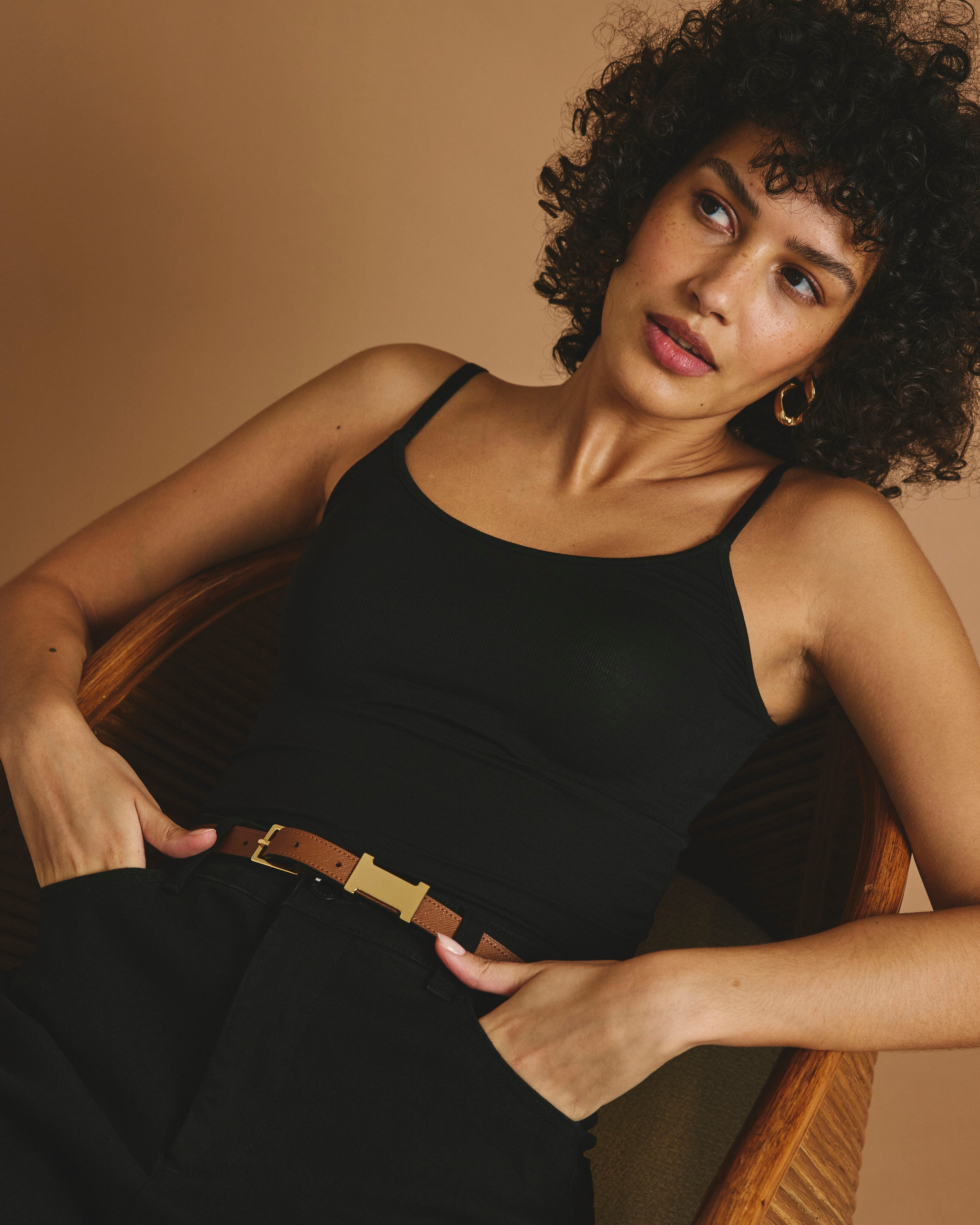 Cloud Rib Camisole - Black