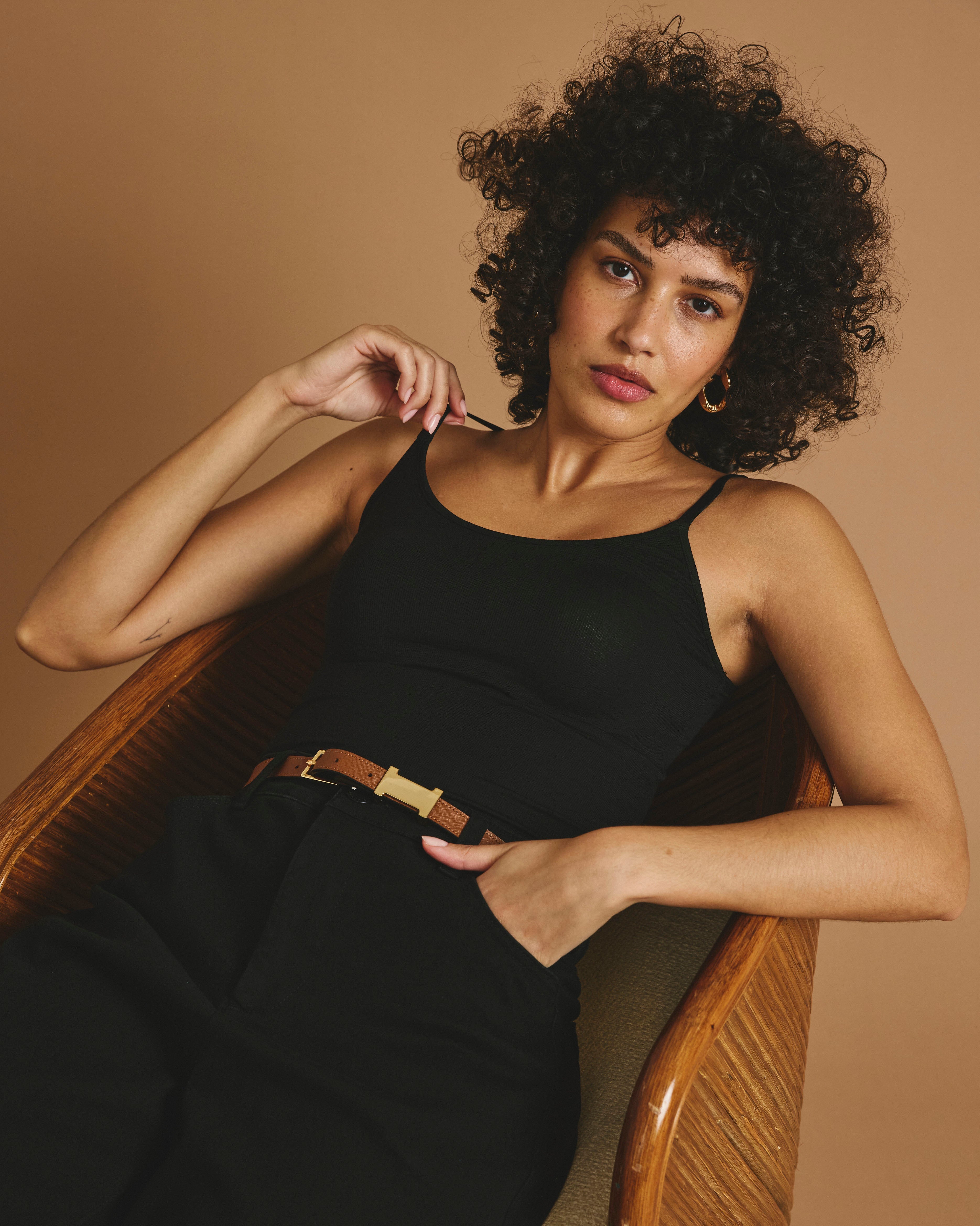 Cloud Rib Camisole - Black