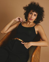Cloud Rib Camisole - Black