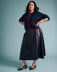 Charlotte Faux Leather Skirt - Black