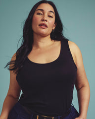Cloud Rib Tank - Black