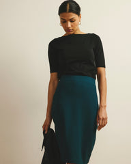 Bella Boatneck Tee - Black