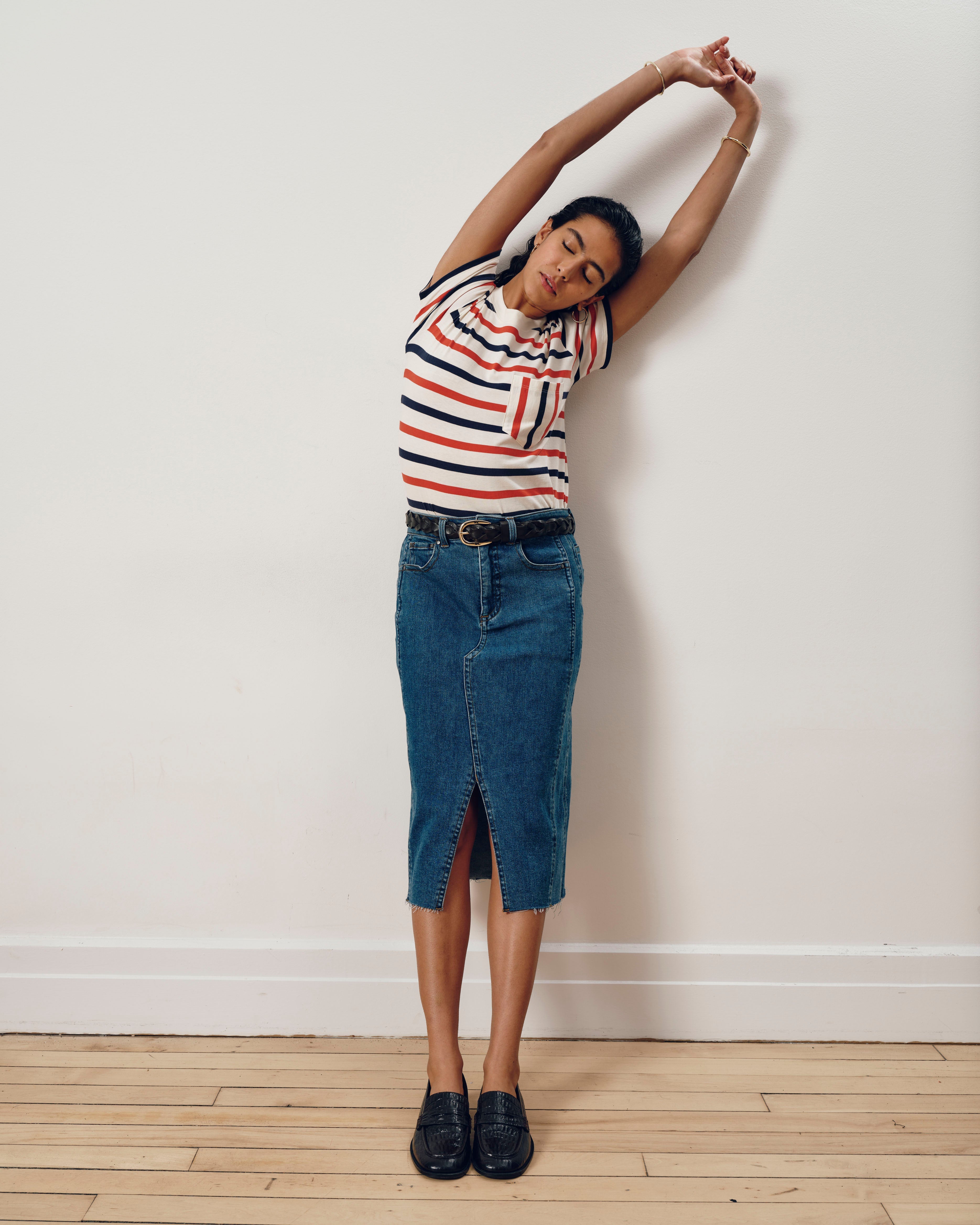 Breton Stripe Garcon Tee - Red/White/Blue Stripe