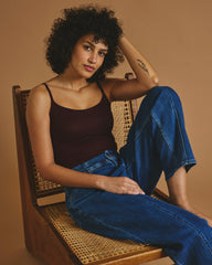 Cloud Rib Camisole - Black Cherry