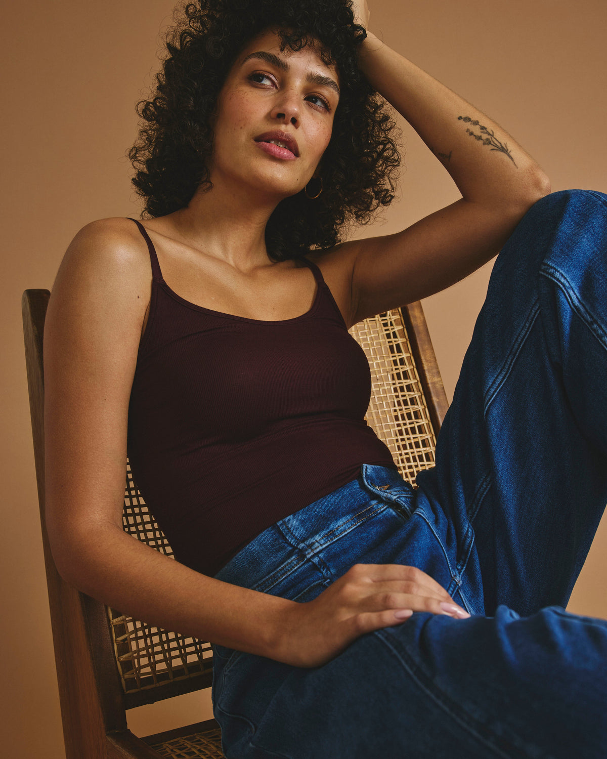 Cloud Rib Camisole - Black Cherry