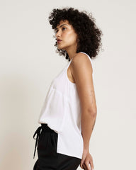 Cooling Stretch Cupro Tank - White