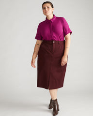 Chelsea Liquid Jersey Short Sleeve Shirt - Rothko Purple