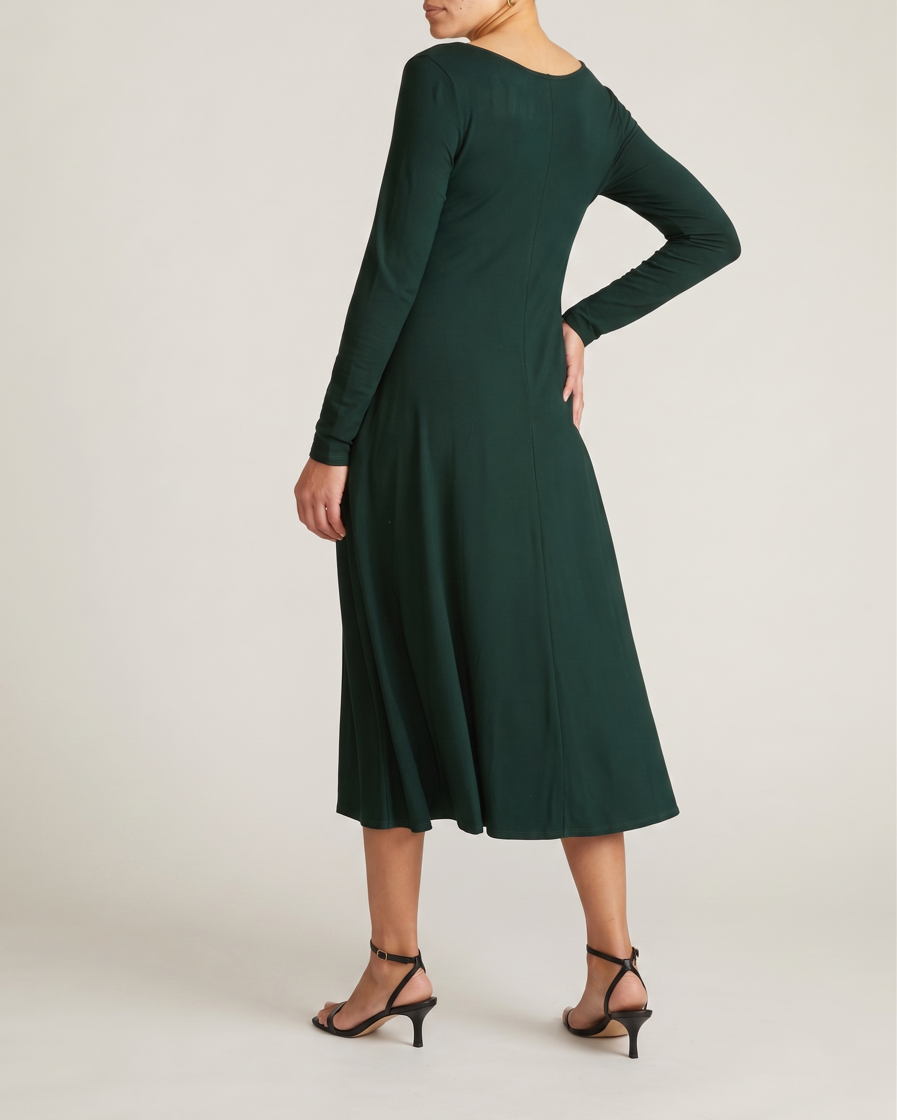 Cora Divine Jersey Dress - Forest Green