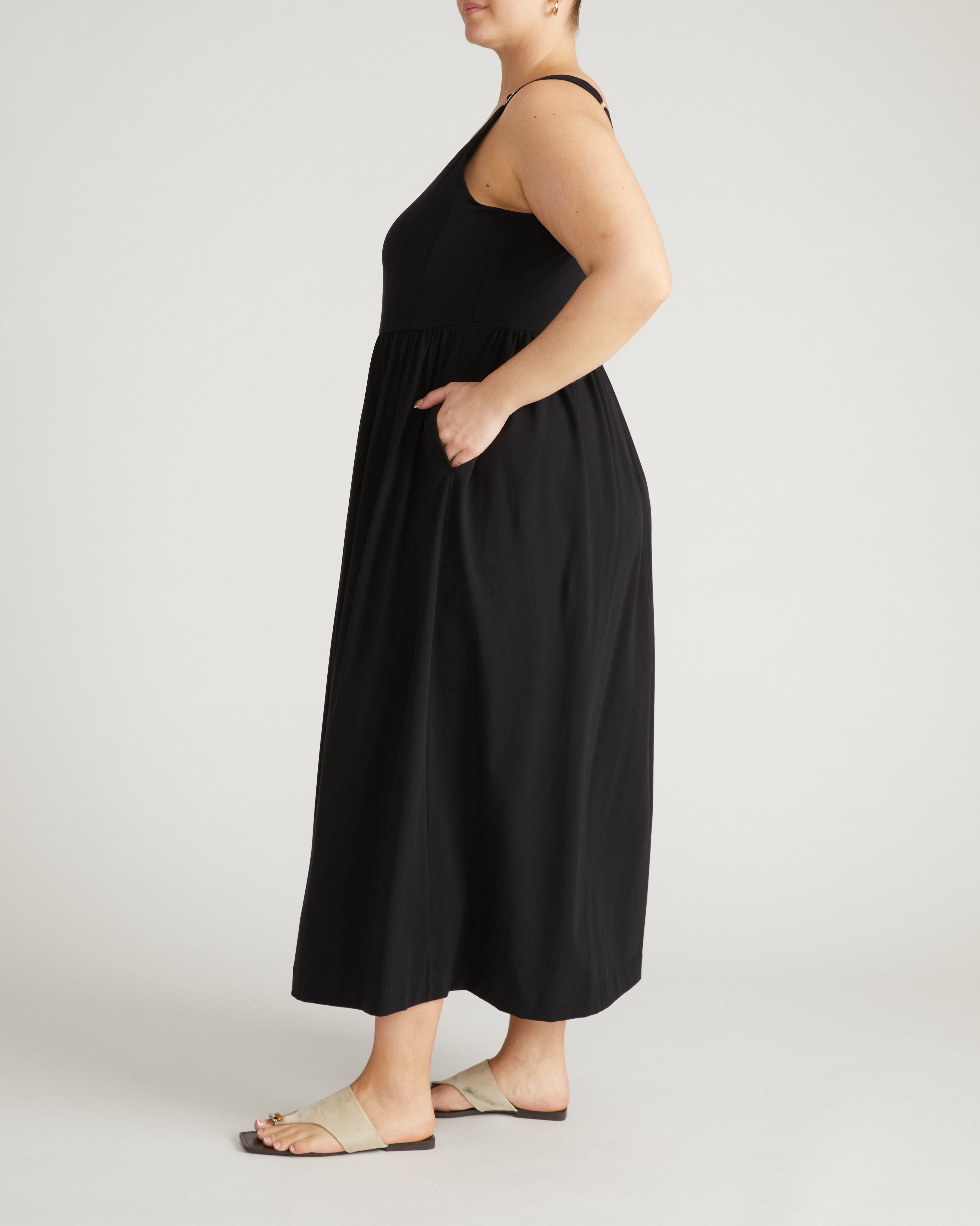 Cayo Cami Dress - Black