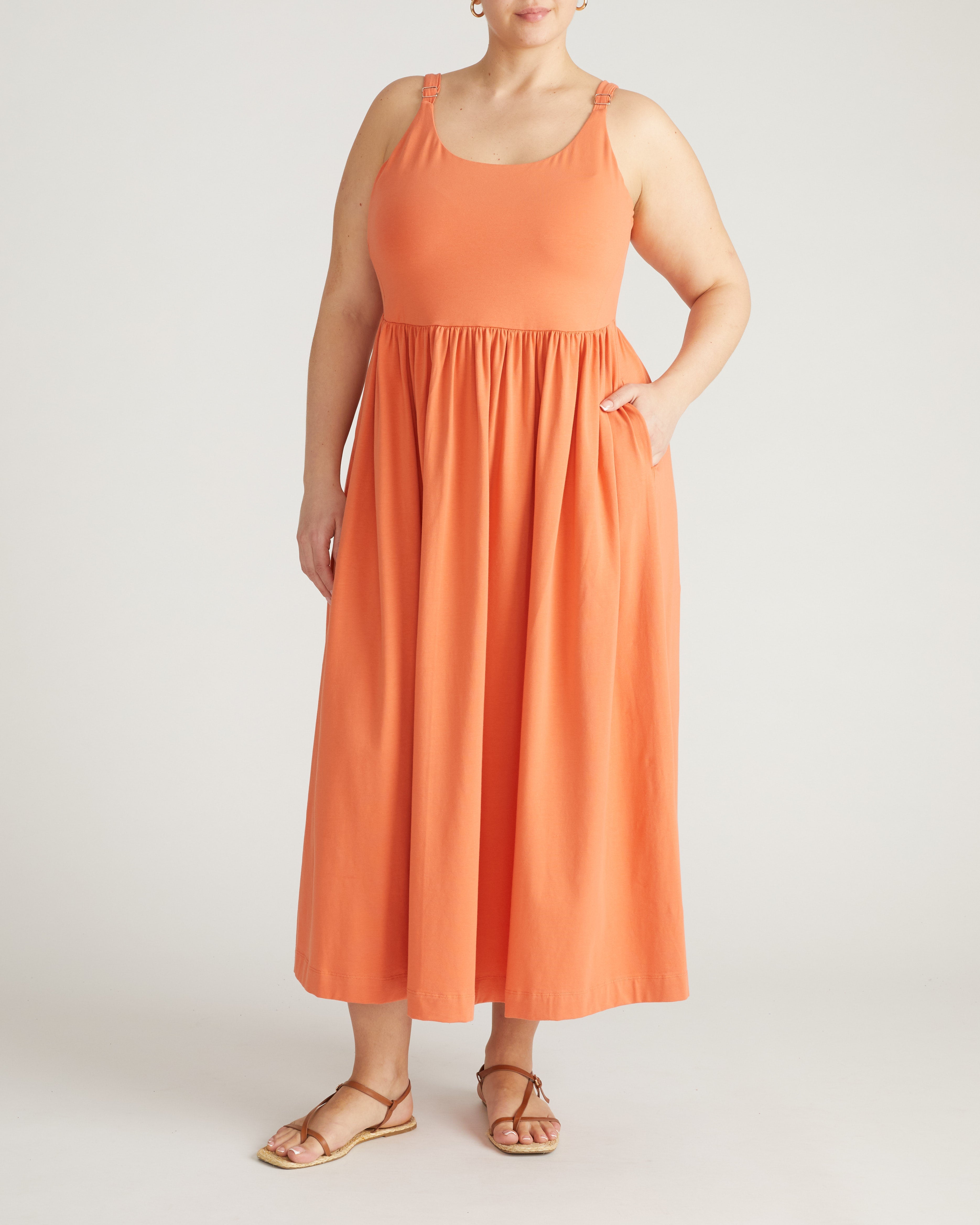 Cayo Cami Dress - Italian Orange